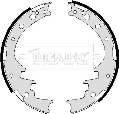 BORG & BECK Комплект тормозных колодок BBS6044
